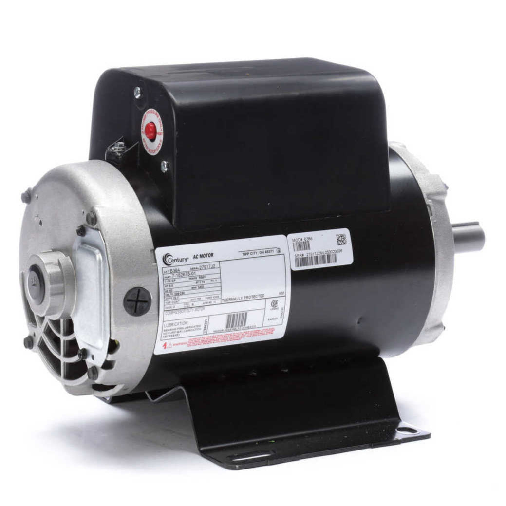 Century B384 Single-Phase 5 HP 3450 RPM R56Y Compressor Motor