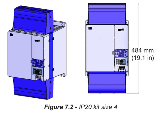 Weg IP20 Kit for Soft Start Frame Size 4