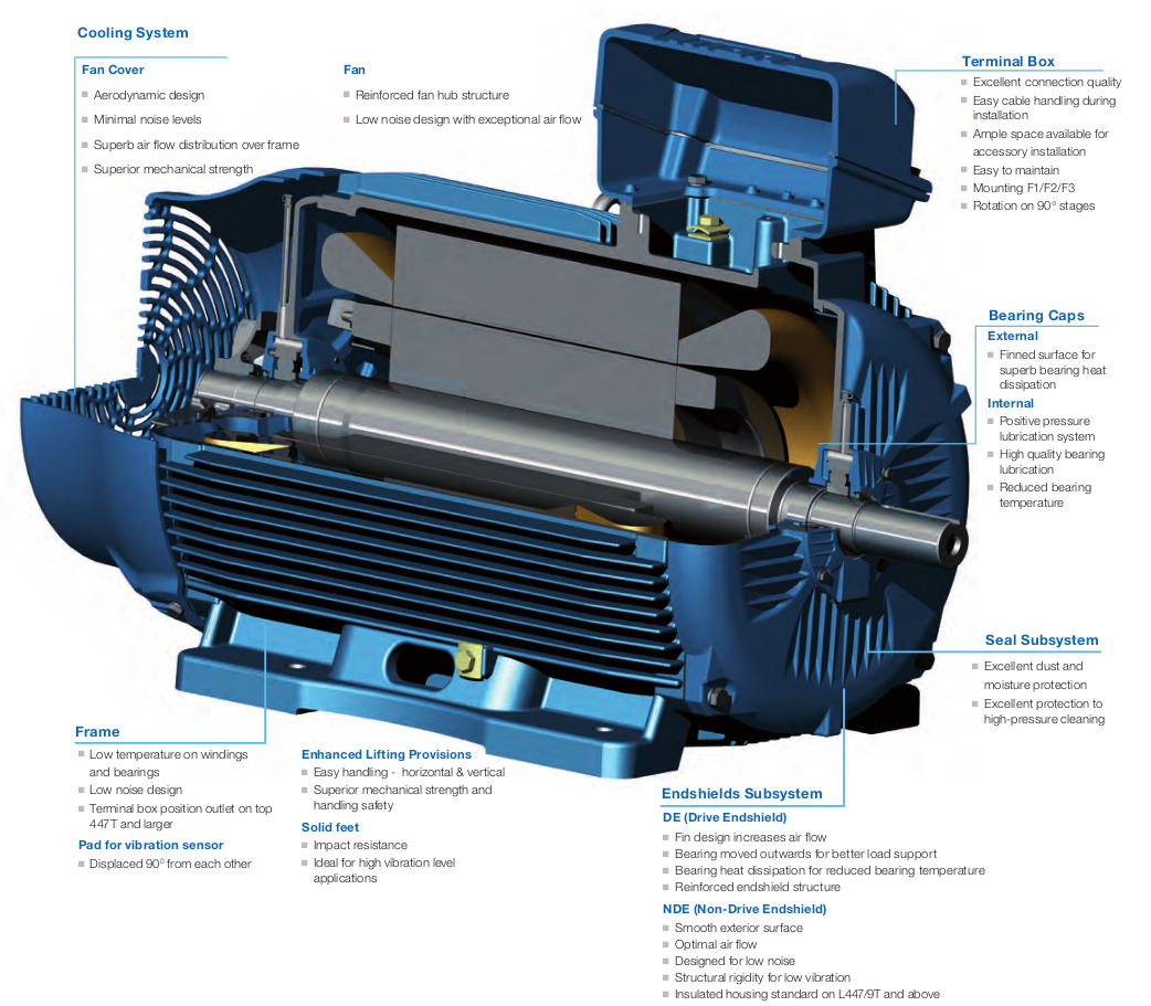 Weg W22 Motor features