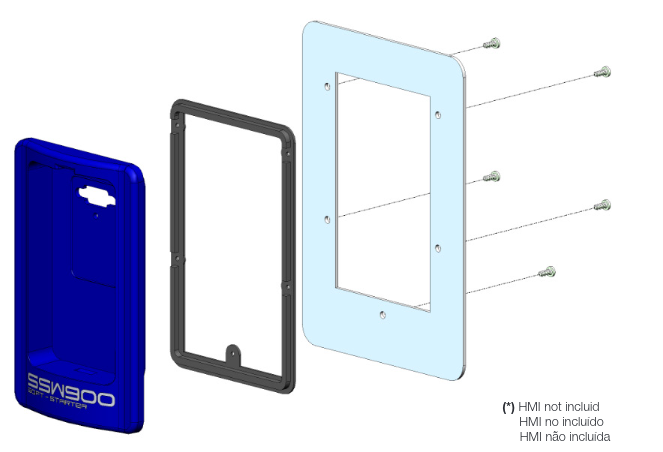 Weg KMD_CB Remote Keypad Mounting Kit for SSW900