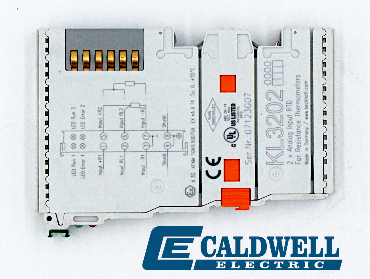 BECKHOFF KL3202 2x Analog Input RTD Module For Thermocouples – Caldwell ...